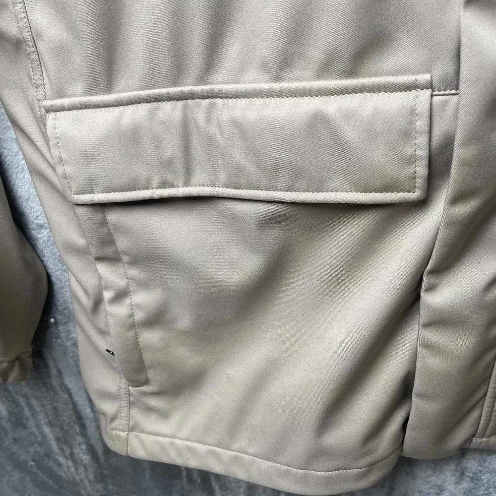 The North Face TNF Apex Men's XL Tan Soft Shell Full Zip Jacket Outdoor Hiking